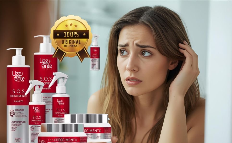 Esta imagem é o artigo sobre o produto S.O.S Crescimento Capilar Lizz ante Original