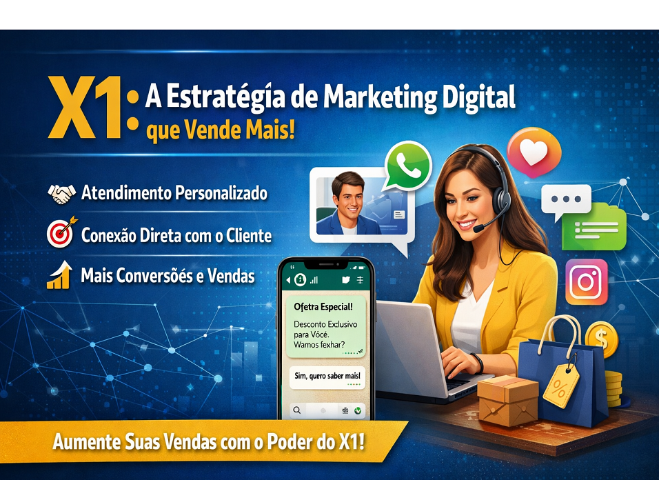 Imagem do atigo Estratégia de Marketing Digital Como Usar o X1 Para Vender Mais Todos os Dias