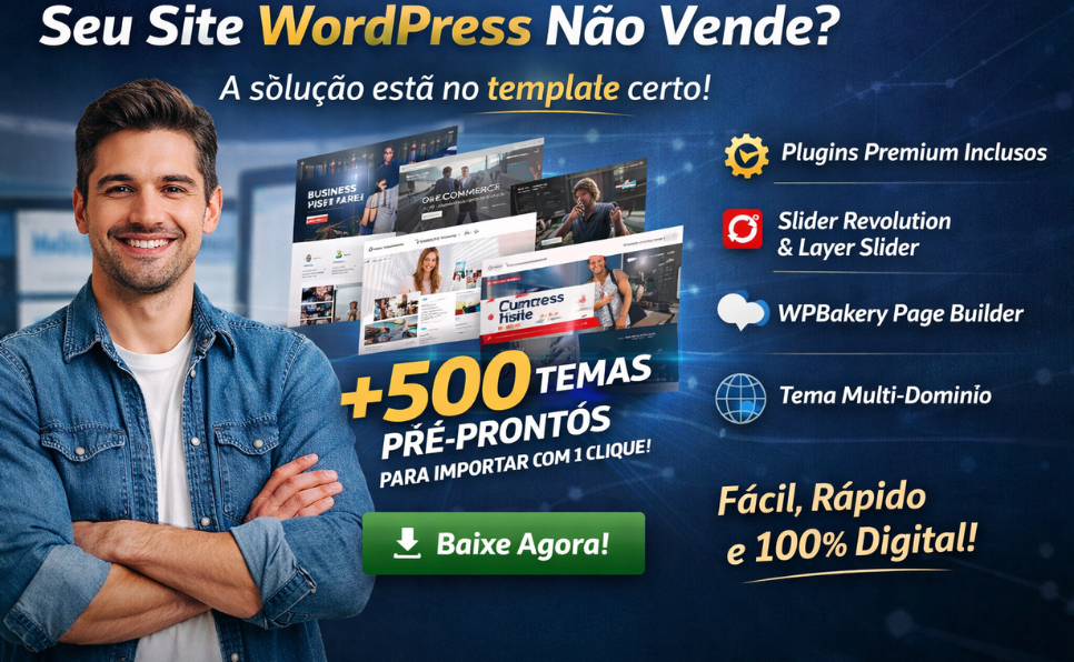 imagem do artigo Por Que Seu Site Não Vende (E Como o Template WordPress Certo Pode Mudar Tudo)